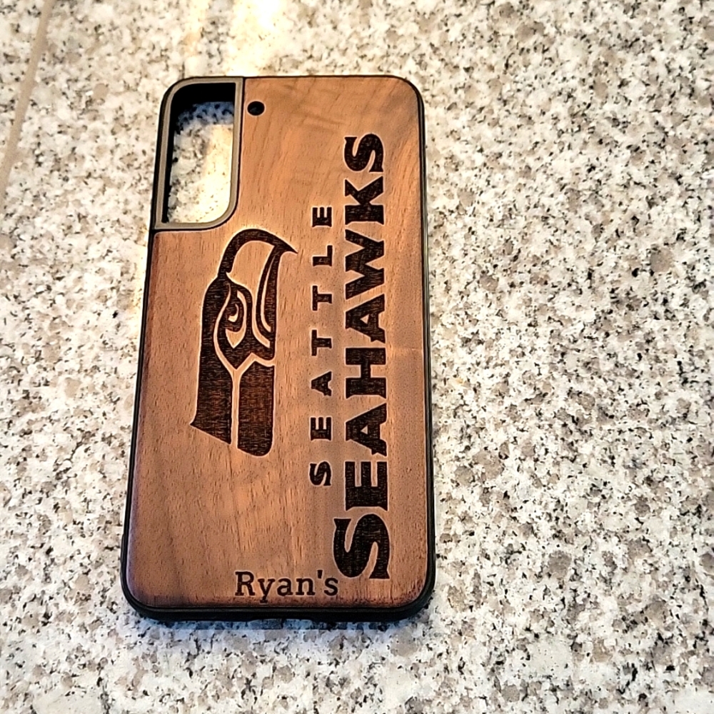 Samsung S22 plus case Seahawks engraved